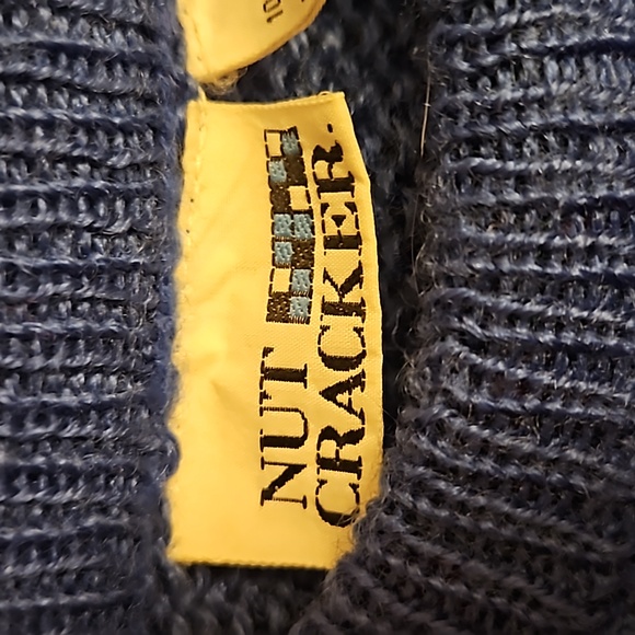 VINTAGE NUT CRACKER SWEATER 80S CHRISTMAS UGLY SWEATER ICE SKATERS 20 - Picture 10 of 11